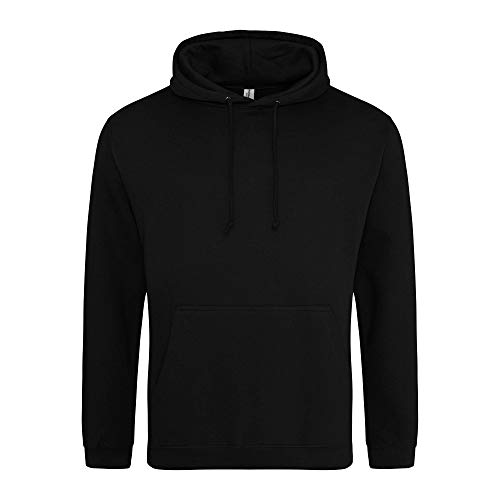 AWDis Unisex College Hoodie Kapuzenpullover, tiefschwarz, L von AWDis