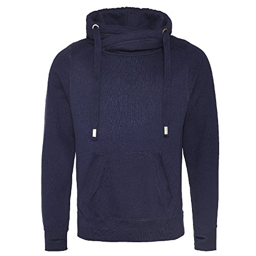 AWDis Just Hoods JH021 Unisex Nacken die Kreuzung Kapuzenpullover - Oxford Marine - XS von AWDis