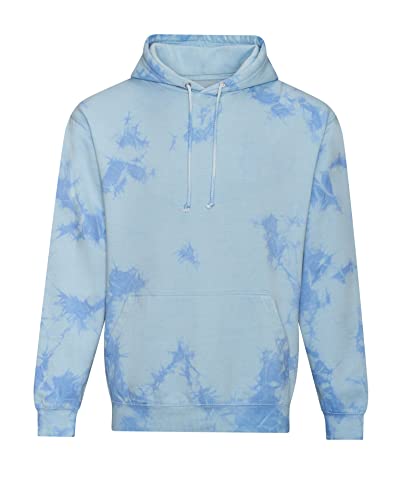 AWDis Just Hoods JH022 Unisex Tie-Dye Kapuzenpullover - Blue Cloud - S von AWDis