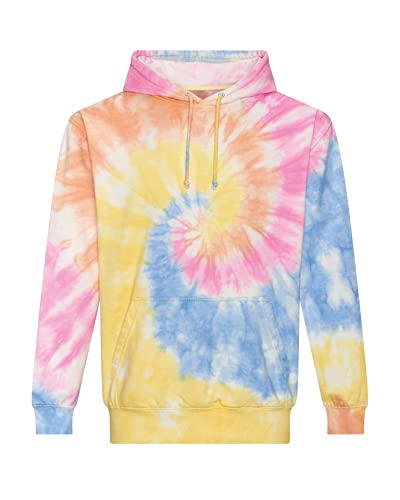 AWDis Just Hoods JH022 Unisex Tie-Dye Kapuzenpullover - Tie Dye Swirl - 2XL von AWDis