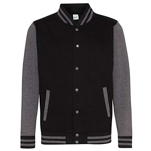 AWDis Just Hoods JH043 Unisex Uni Jacke - Pechschwarz/Holzkohle - XL von AWDis