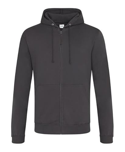 AWDis Just Hoods JH050 Unisex Kapuzenpullover mit Reißverschluss - Sturmgrau - M von AWDis