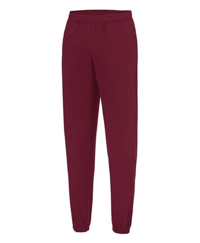 AWDis Just Hoods JH072 College Jogginghose mit Bündchen - Burgund - M von AWDis