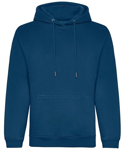 AWDis Just Hoods JH201 Unisex Organisch Kapuzenpullover - Tintenblau - L von AWDis