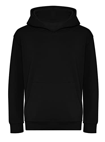 AWDis Just Hoods JH201J Kinder Organisch Kapuzenpullover - Dunkelschwarz - 12-13 Years von AWDis