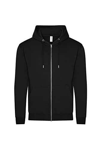 AWDis Just Hoods JH250 Unisex Organisch Hoodie mit Reißverschluss - Dunkelschwarz - XL AWDis Just Hoods JH250 Unisex Organisch Hoodie mit Reißverschluss - Dunkelschwarz - XL von AWDis