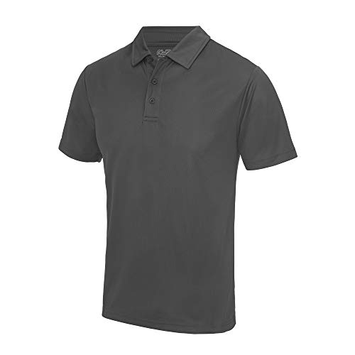 AWDis Unisex Cool Polo Polohemd, anthrazit, 3XL von AWDis