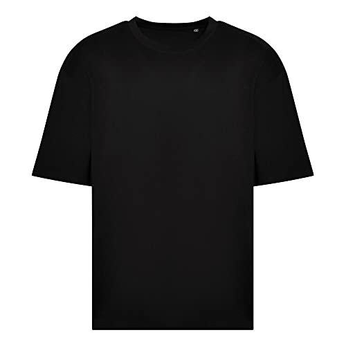 AWDis Unisex Oversize 100 T T-Shirt, tiefschwarz, M von AWDis
