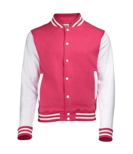 AWDis Varsity Unisex-Jacke, Pink Large von AWDis