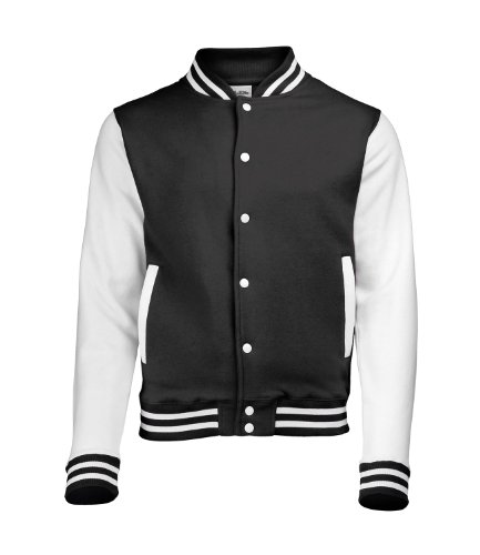 AWDis Varsity Unisex-Jacke, Schwarz X-Large von AWDis