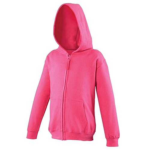 Awdis Herren Kapuzenjacke / Kapuzenpullover / Hoodie mit Reißverschluss (2XL) (Dunkles Pink) von AWDis