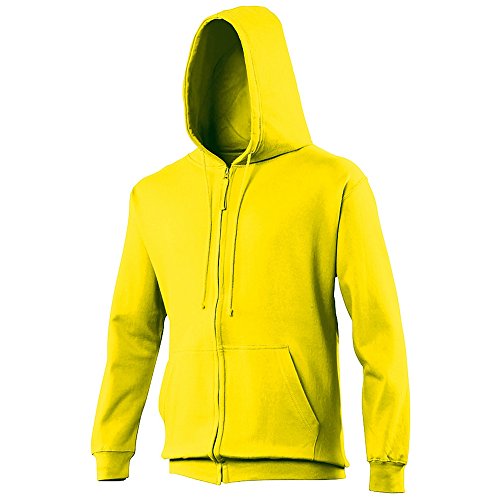 Awdis Herren Kapuzenjacke / Kapuzenpullover / Hoodie mit Reißverschluss (Medium) (Sonnengelb) von AWDis