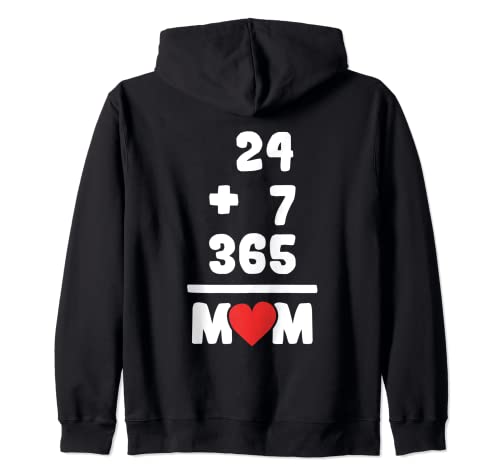 24+7=365 Muttertag Amazing Mama Mom Love Kapuzenjacke von AWESOME MOTHER