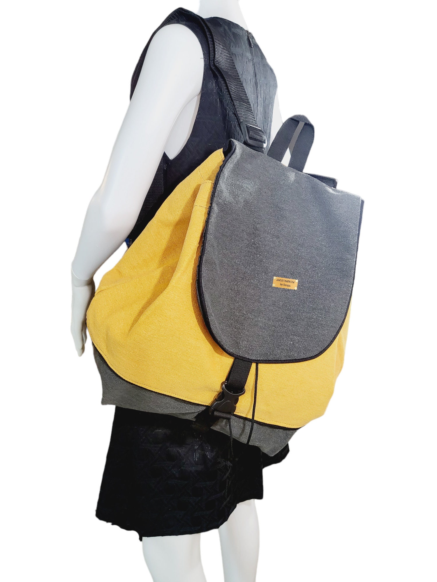 Großer Rucksack Aus Kordel/Canvas von AWESOMEROSES