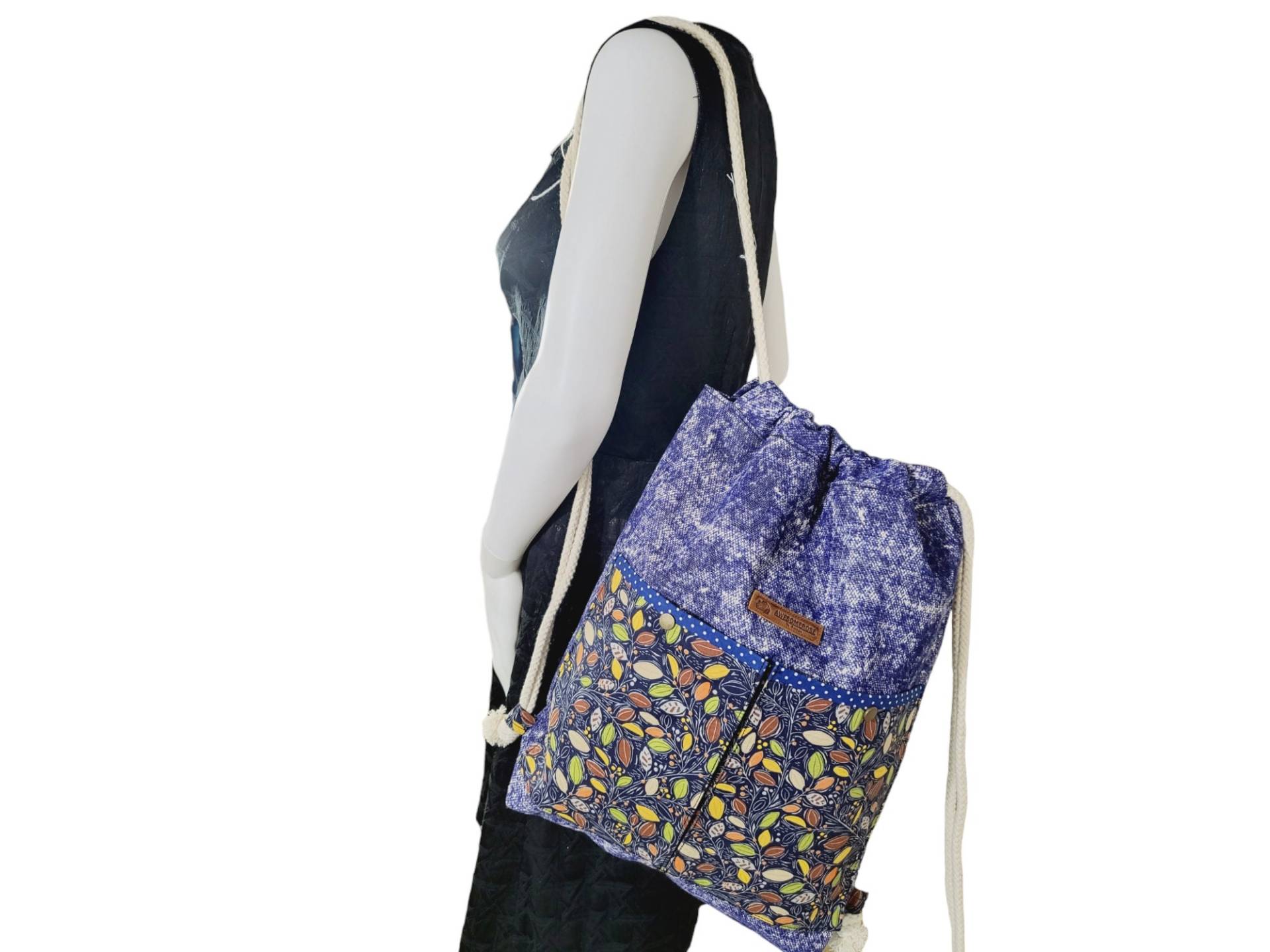 Kordelzug Tasche Aus Canvas von AWESOMEROSES