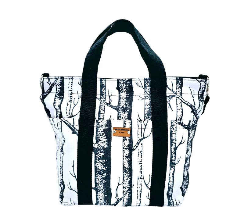 Mittelgroße Winterbaum/2-Wege-Tragetasche Aus Canvas von AWESOMEROSES