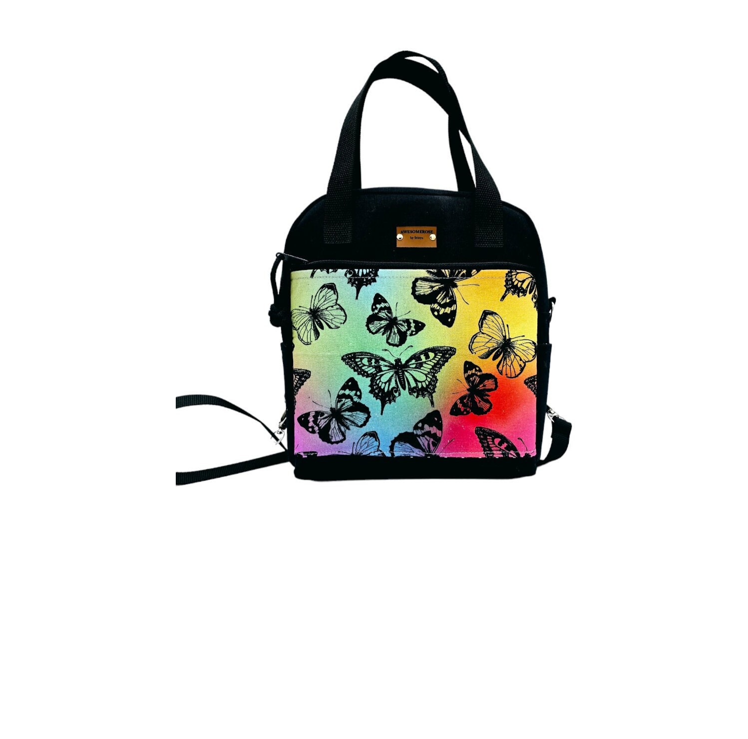 Schmetterlinge/3-Wege Rucksack/Canvas-Baumwollrucksack von AWESOMEROSES