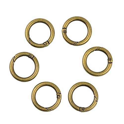 ＡＷＨＡＯ 6 Stück 28 Mm Zinklegierung Feder Karabinerhaken Handtasche Geldbörse Schultergurt, Bronze von ＡＷＨＡＯ