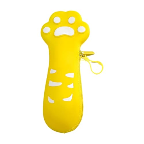 ＡＷＨＡＯ -Federmäppchen in Katzenkrallenform, Geschenk für Grundschüler, lustige Schreibwarentasche, Reißverschluss, Gelb von ＡＷＨＡＯ