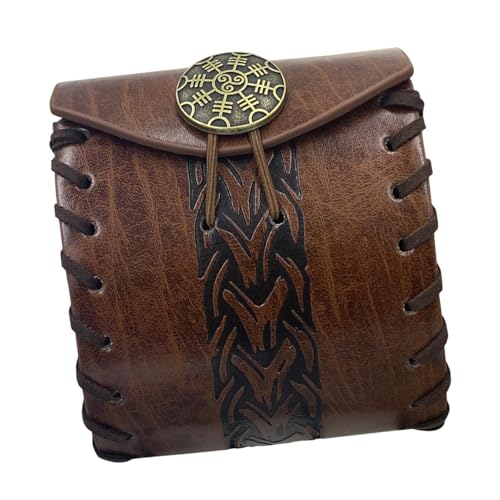 ＡＷＨＡＯ Hüfttasche für Cosplay Und Bühnenauftritte, Geldbörse für Erwachsene, Braunes Knochenmuster von ＡＷＨＡＯ