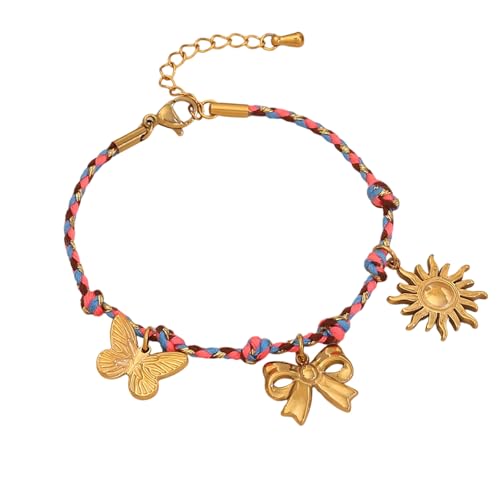 AWJUWHBJ Stilvoller Damen-Anhänger, Sonne, Mond, Stern, stabiler Edelstahl mit geflochtener Kordel, Schmuckzubehör, Party-Accessoire, Einheitsgröße, Wie beschrieben AWJUWHBJ Stilvoller Damen-Anhänger, Sonne, Mond, Stern, stabiler Edelstahl mit geflochtener Kordel, Schmuckzubehör, Party-Accessoire, Einheitsgröße, Wie beschrieben von AWJUWHBJ