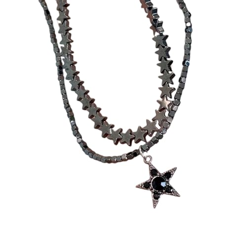 Celestials Stacking Halskette mit dunklem Mond-Stern-Anhänger, verstellbare Schicht-Ketten für vielseitiges Styling, Legierung, Mond-Anhänger-Halskette, Einheitsgröße, Wie beschrieben, Wie beschrieben Celestials Stacking Halskette mit dunklem Mond-Stern-Anhänger, verstellbare Schicht-Ketten für vielseitiges Styling, Legierung, Mond-Anhänger-Halskette, Einheitsgröße, Wie beschrieben, Wie beschrieben von AWJUWHBJ