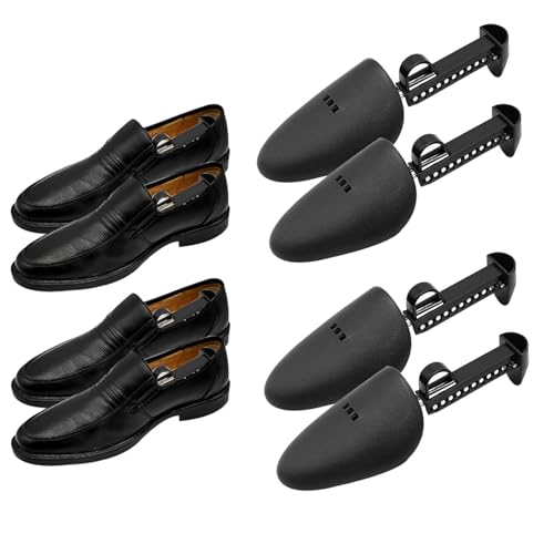 AWOCAN 2PCS Schuhspanner Praktisch Verstellbar Tragbar für Männer Frauen Schuhspanner Schuhspanner Schuhspanner für breite Füße Lockern Enge Schuhe Frauen (SCHWARZ2-HERREN) von AWOCAN