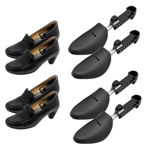 AWOCAN 2PCS Schuhspanner Praktisch Verstellbar Tragbar für Männer Frauen Schuhspanner Schuhspanner Schuhspanner für breite Füße Lockern Enge Schuhe Frauen (SCHWARZ3-Damen) von AWOCAN