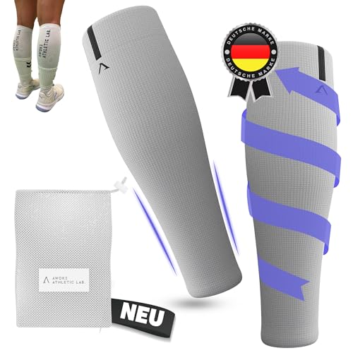 AWOKE® Wadensleeves - Waden Kompression | Kompressionsstrümpfe Damen & Herren | Stützstrümpfe für Handball, Laufen, Joggen | Thrombosestrümpfe | Bandagen für Venen & Krampfadern von AWOKE