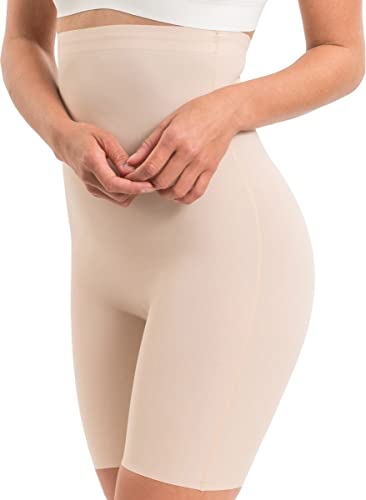 Excellent Corrigierende Damen Boxer Unterwäsche Kurze Leggings Hohe Taille Korrektur Boxer Shapewear Unterhose, beige, XL-XXL von AWR