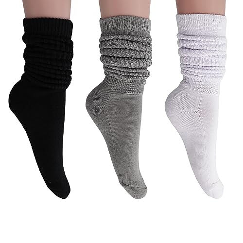 Damen Socken extra lang schwere Slouch Baumwolle Größe 43 bis 45 - - von AWS/American Made