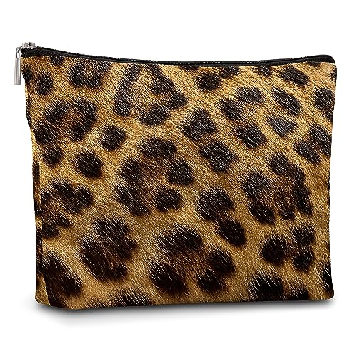 AWSICE Make-up-Tasche mit Leopardenmuster, Kosmetiktasche, Reise-Kulturbeutel für Frauen, unverzichtbar, Geschenke für Mutter, Tante, Schwester, Tochter, Mädchen, Teenager, A36, Mehrfarbig von AWSICE