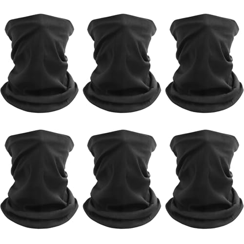 Awumbuk Halstuch Herren & Damen 6 Stück, Multifunktionstuch Unisex Nahtlose Bandanas Schlauchschal Herren Winddicht Halswärmer Motorrad Schal Herren für Outdoor Arbeit Radfahren Laufen von Awumbuk