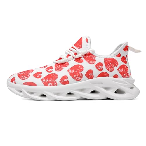 AWZFPC Laufschuhe Herren Sportschuhe Turnschuhe Freizeitschuhe Sneakers Schuhes Tennisschuhe Slip on Wandern Leichte Atmungsaktive Freizeit Lauftraining Gym Sport Weiß Rot EU 43 AWZFPC Laufschuhe Herren Sportschuhe Turnschuhe Freizeitschuhe Sneakers Schuhes Tennisschuhe Slip on Wandern Leichte Atmungsaktive Freizeit Lauftraining Gym Sport Weiß Rot EU 43 von AWZFPC