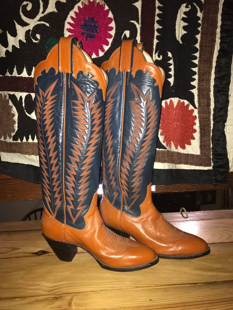 Panhandle Schlank, Sanders Stiefel Nwot 5.5 Einwandfreiem Zustand-Cowboy-Stiefel von AWildHareVintage