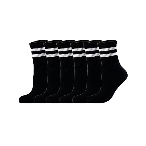 AX AMBXY - Vielseitige Herren-Sportsocken: Ideal für Training und Freizeit | Komfort, Funktionalität und Stil vereint in einem Produkt(Schwarz M. 6er 43-46) von AX AMBXY