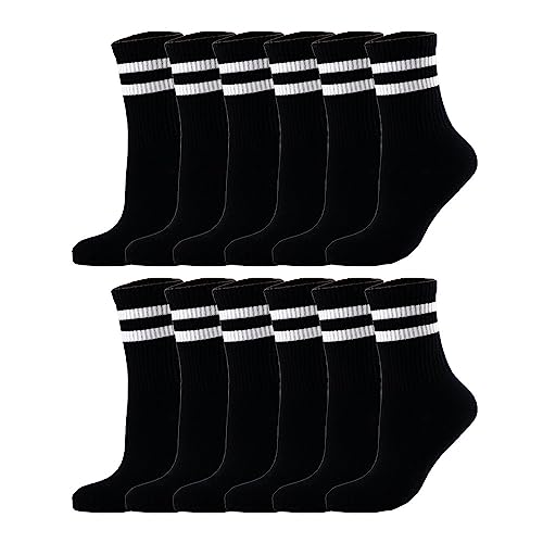 AX AMBXY - Vielseitige Herren-Sportsocken: Ideal für Training und Freizeit | Komfort, Funktionalität und Stil vereint in einem Produkt(Schwarz M.12er 38-42) von AX AMBXY