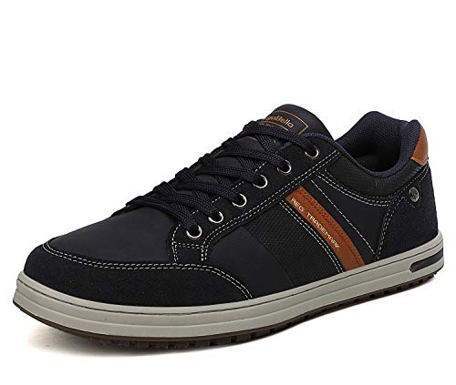 AX BOXING Freizeitschuhe Herren Sneaker Mode Herrenschuhe Walkingschuhe Atmungsaktiv Trainers Größe 41-46 EU (A Blau, 43 EU) von AX BOXING