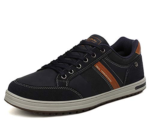 AX BOXING Sneaker Herren Leichte Herrenschuhe Freizeitschuhe Walkingschuhe Atmungsaktiv Sportschuhe Größe 41-46 EU(Blau 0257, 43 EU) von AX BOXING