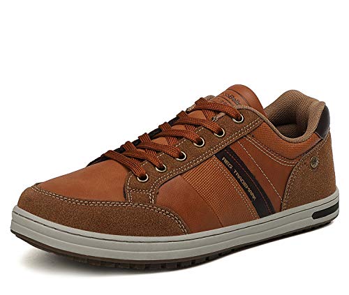 AX BOXING Freizeitschuhe Herren Sneaker Mode Herrenschuhe Walkingschuhe Atmungsaktiv Trainers Größe 41-46 EU (A Braun, 44 EU) von AX BOXING