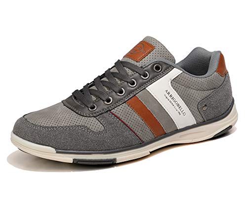 AX BOXING Freizeitschuhe Herren Sneaker Mode Herrenschuhe Walkingschuhe Atmungsaktiv Trainers Größe 41-46 EU (B Grau, 45 EU) von AX BOXING