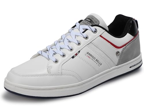 AX BOXING Freizeitschuhe Herren Sneakers Walkingschuhe Mode Schuhe Leichte Trainers Sportschuhe Größe 41-46 EU (A_Weiß, 44 EU) von AX BOXING