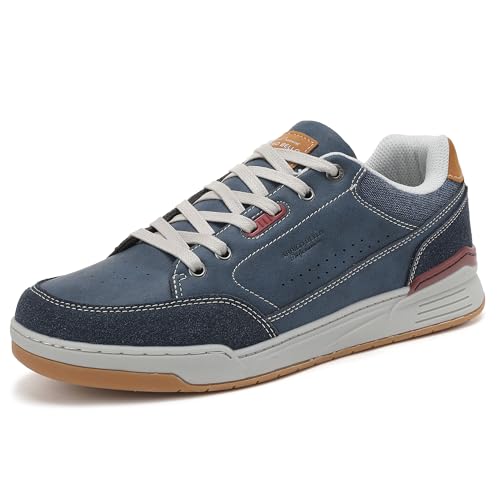 AX BOXING Schuhe Herren Sneaker Business Freizeitschuhe Lace Walkingschuhe rutschfest Trainers Leichte Sportschuhe Größe 41-46 EU(Blau,42 EU) von AX BOXING