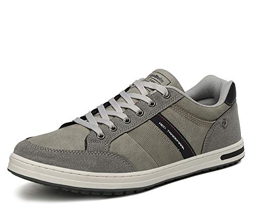 AX BOXING Freizeitschuhe Herren Sneaker Mode Herrenschuhe Walkingschuhe Atmungsaktiv Trainers Größe 41-46 EU (A Grau, 43 EU) von AX BOXING