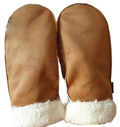 AXELENS Fäustlinge Winterhandschuhe Damen (Braun) von AXELENS