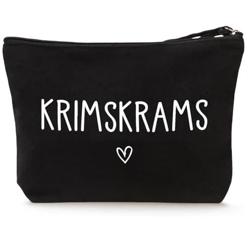 Kosmetiktasche, Schwarze Kleine Kosmetiktasche mit Metallreißverschluss, Kleine Kosmetikkoffer Damen mit Text, Makeup Bag für Damen Mädchen Reise Kosmetiktasche, Geschenk für Freundin von AXERHK