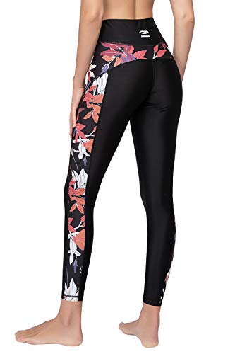 AXESEA Hohe Taille Yoga Hose Kompressions-Leggings Bauchkontrolle Schwimmhose UPF 50+ - - Klein von AXESEA