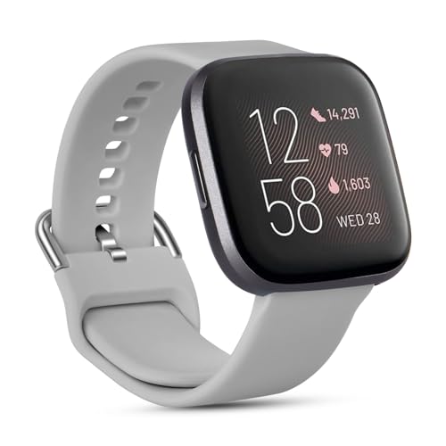 AXFEE Kompatibel für Fitbit Versa 2 Armband/Fitbit Versa Armband für Damen Herren, Silikon Armbänder Classic Sport Ersatz Uhrenarmband für Fitbit Versa 2/Fitbit Versa/Versa Lite AXFEE Kompatibel für Fitbit Versa 2 Armband/Fitbit Versa Armband für Damen Herren, Silikon Armbänder Classic Sport Ersatz Uhrenarmband für Fitbit Versa 2/Fitbit Versa/Versa Lite von AXFEE