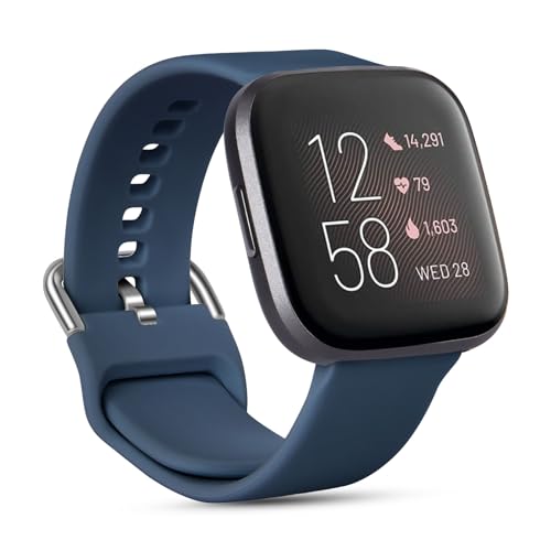 AXFEE Kompatibel für Fitbit Versa 2 Armband/Fitbit Versa Armband für Damen Herren, Silikon Armbänder Classic Sport Ersatz Uhrenarmband für Fitbit Versa 2/Fitbit Versa/Versa Lite von AXFEE