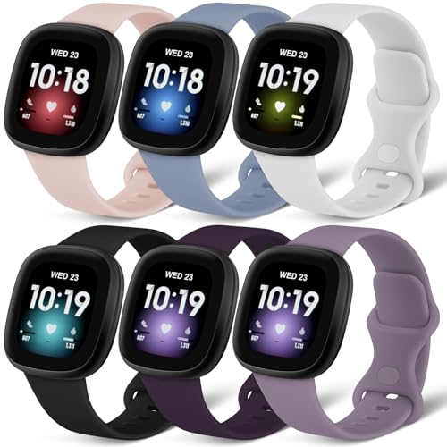 AXFEE für Fitbit Versa 3 Armband/Fitbit Versa 4 Armband/Fitbit Sense Armband für Damen Herren, Silikon Armbänder Sport Ersatz Uhrenarmband für Fitbit Versa 3/Versa 4/Sense/Sense 2 von AXFEE